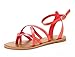 DREAM PAIRS Women's Slim Ankle Straps Flat Sandals