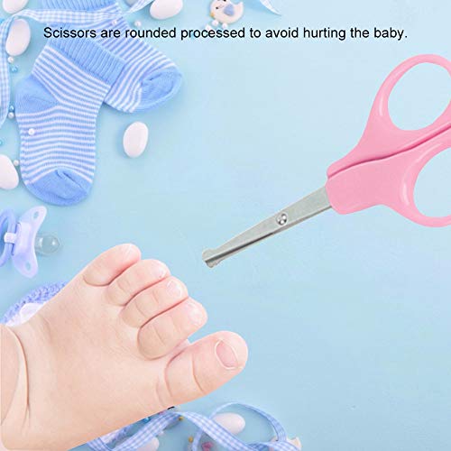 9PCS Baby Grooming Kit Infant Nursery Set Newborn Healthcare Kits Child Care Baby Nail Clipper (Pink)