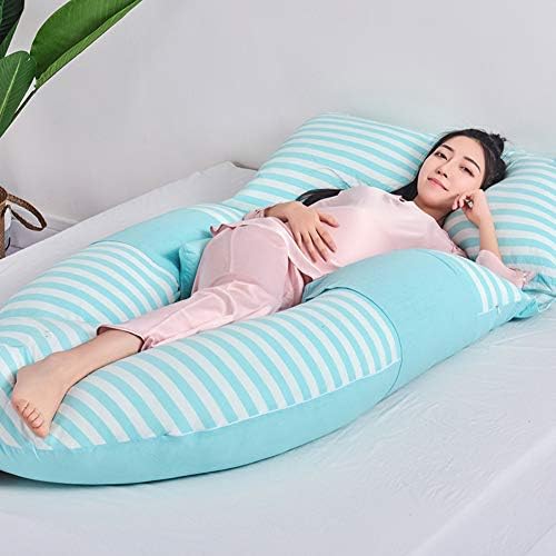 G-Shape Full Body Pregnant Pillow Maternity Pillows, Body Pillow for Back Pain Relief with Washable Stretch Jersey Cover-C