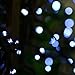 [Rechargeable Battery Included] easyDecor Battery Operated String Lights 200 LED 72ft with Automatic Timer 8 Mode Christmas String Lights for Garden Outdoor Indoor Xmas Path Holiday Decoration (White)