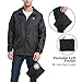 Common District Men's Waterproof Lightweight Rain Jacket Active Outdoor Hooded Raincoat S-5XL