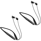 CXPSUE Neckband Bluetooth Headphones Twin Pack｜60H Playtime ×2｜3C Fast Charge｜ENC Call Noise Reduction｜Dual Pairing｜180H Standby｜Perfect for Couples & Sports