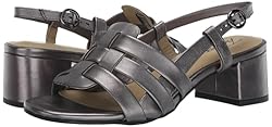 Trotters Women's Luna Heeled Sandal, Pewter