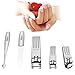 HotLife Nail Clipper Set - Fingernail and Toenail Sharp Clipper Cutter, 5PCS Pedicure & Manicure Set, Professional Stainless Steel Nails Kit With Deluxe Travel Case