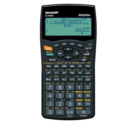 Sharp EL-W531 - Calculadora científica (pantalla de 4 líneas, 335 funciones, tamaño A4)