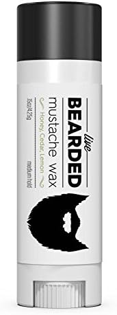 Mustache Wax for Men (1 Tube) | Live Bearded Made in USA | Mens Mustache Wax