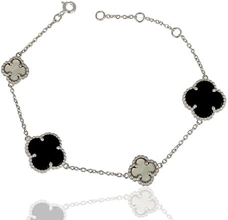 Dhruvansh Creations Black Friday Gift Jewelry Four Leaf Chain Bracelet for Women Van Cleef