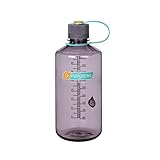 Nalgene Tritan 32 Ounces Narrow Mouth BPA-Free Water Bottle, Aubergine