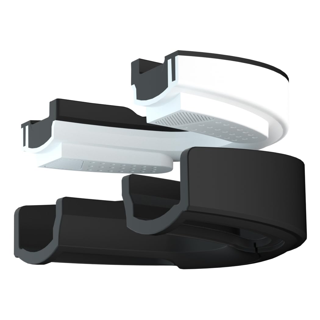 HUGEOAKS SG-III Sport Mouth Guard, Multi-Layer Composite Material, Maximum Angular Protection, Extreme Strength, Suitable for Boxing, Rugby, Football, MMA, Hockey and Other Sports (Black-White-Black)