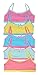 'Sweet & Sassy Girls\' 5 Pack Cotton and Spandex Crop Training Bra (Large - 14/16, Assortment 4)'