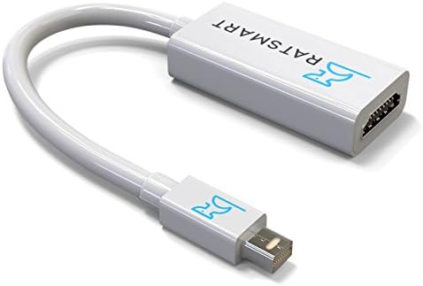 Thunderbolt to Hdmi Adapter by RatSmart, Mini DisplayPort to HDMI Adapter for MacBook Air/Pro, Microsoft Surface Pro, Projectors, Monitors, Thunderbolt to HDMI Female