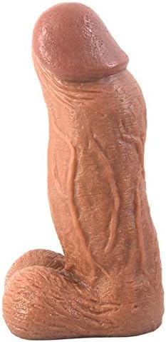 (10.83" Long, 3.14" Wide) Female Extra Huge Big Lifelike Personal Massage Wand Toys Body Massager with Large Balls and Head(Brown)