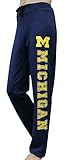 Women's Michigan Wolverines Lounge Vintage Pajamas Sporty Pants Trousers - Navy