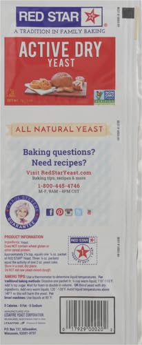 RED STAR ACTIVE DRY YEAST, 3 COUNT
