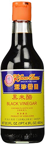 Koon Chun Black Vinegar 16.9 FL plus Shaohsing Rice Cooking Wine Plus  Instant Ginger Honey Crystals