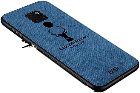 Ateasy for compatible with huawei mate 20 case shockproof p smart 2019 mobile phone accessories phone covers new Cloth mode deer design protective case (for Huawei P20 pro, blue)