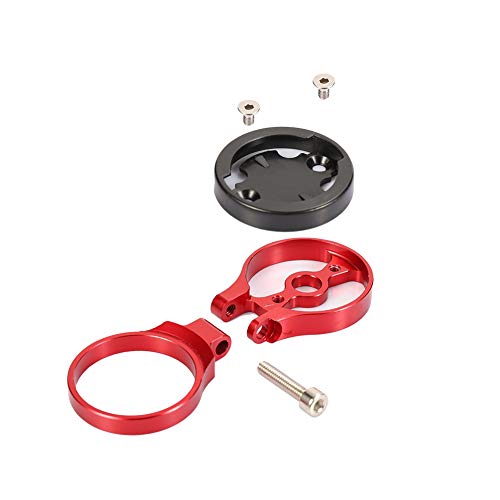 Kbrotech Bike Stem Mount Holder Compatible Garmin Bryton Cateye Computer,Bicycle Stem Computer Extension Holder,Angle Adjustable (red)