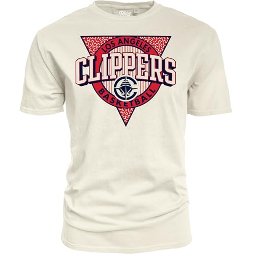 Los Angeles Clippers NBA Officially Licensed T-Shirt Ringspun Triblock Ivory, X…