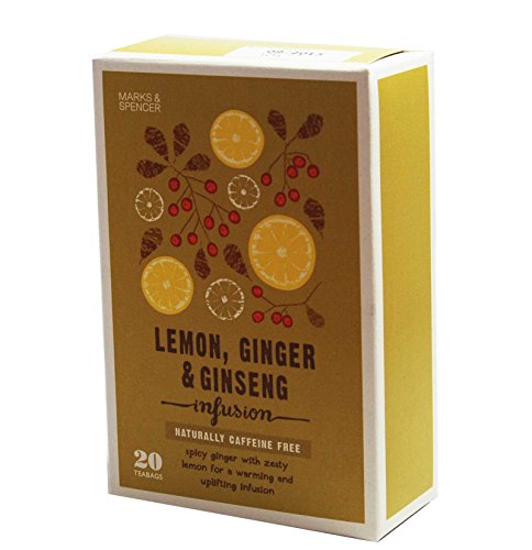 Marks & Spencer Lemon, Ginger & Ginseng Infusion - 20 Teabags (from the UK) - Thumbnail 3