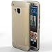 HTC One M9 Case, Vena [vFit] Metal Brushed Aluminum Durable Slim Fit Case Hard Cover for HTC One M9 (2015) - Champagne Gold