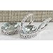 SOSUO Silver Fashion Women 925 Aquamarine Gemstone Bridal Stud Hoop Dangle Earrings(Style-Round)