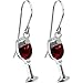 Body Candy Stainless Steel Red Wine Glass Earrings