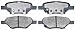 ACDelco 14D1033CH Advantage Ceramic Rear Disc Brake Pad Set