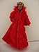 An Amazing Red Floor Length Fur Coat Made for the Barbie Doll Only Coat No Other Clothing