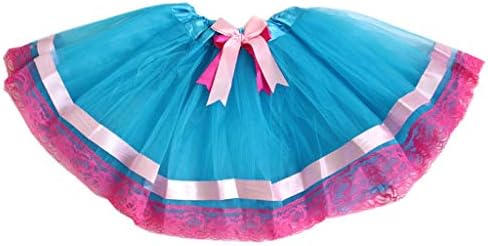 SANGQU Little Girls Layered Ribbon Lace Tutu Skirt Dress Ballet Tiered