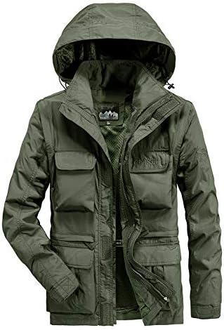 wuliLINL Men's Mountain Waterproof Ski Jacket Windproof Rain Jacket