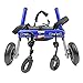 Walkin' Wheels Small Dog Wheelchair, Lightweight Dog Wheelchair for Back Legs, 11-14 lbs, for 3-6 inches Leg Height - Blue