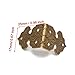 ZXHAO 25mm/0.98 inch Decorative Box Corner Protectors Vintage Style Edge Cover Engraved Designs Vintage 10pcs (Antique brass)