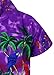 Funky Hawaiian Shirt, Parrot, Purple XL