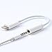 Headphone Adapter for iPhoneX /10/8/7 Plus iPhone 6 /6s /5 /5s &ipod&ipad. Female 3.5mm Audio Earbuds Jack Adaptor Connecter. Earphone Extender Stereo Cable Converter(Support 11 System) (white)