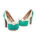 Charm Foot Fashion Bows Womens Platform High Heel Pumps Shoes