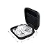 Earphones PU Pouch, Jabees Hard Carrying Case for Earbuds and Eartips, Including 2 Pairs of Removable Ear Loops, 12 Pairs of Eartips, 2 Pairs of Ear Cushion with Wing for Jabees BSport and Beating