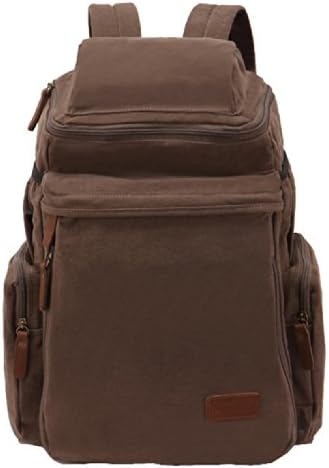 SAIERLONG MrBP Men's And Women's Backpack brown Canvas