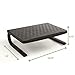 Mind Reader Metal Monitor Stand, Monitor Riser for Computer, Laptop, Desk, iMac, Dell, HP, Lenovo, Printer Stand, Blackthumb 4