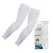 Elixir Arm Cooler Cooling Sleeves UV Protective Compression Arm Sleeves, 1 Pair, White