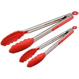 Homdox Kitchen Tongs Set - Stainless Steel 9