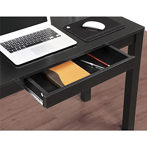 Ameriwood Home Parsons Computer Desk with Drawer, Black Pricepulse