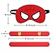 HXDZFX 24PCS Superhero Party Masks & Superhero Slap Bracelet for Kids Baby - The Avengers Super Heroes Birthday Party Supplies Favors Children/Kids/Adults