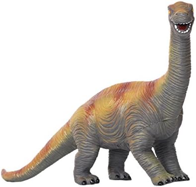 12 Inches Cartoon Dinosaur 3D Figure Safe Material PVC Bath Toy Soft Touch Apatosaurus with Sound