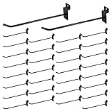 32Pcs Heavy Duty Slatwall Hooks, 8Inch Commercial