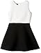 Amy Byer Girls' Big Picture and Flare Textured Knit Dress