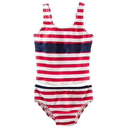 OshKosh B'gosh Baby Girls' 2 Piece Striped Tankini - 12 Months