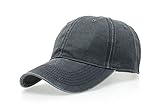 WINCAN Vintage Washed Dyed Cotton Twill Low Profile Adjustable Baseball Cap