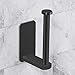 VAEHOLD Self Adhesive Toilet Paper Holder Kitchen Washroom Adhesive Toilet Roll Holder No Drilling for Bathroom Stick on Wall Stainless Steel Brushed Black