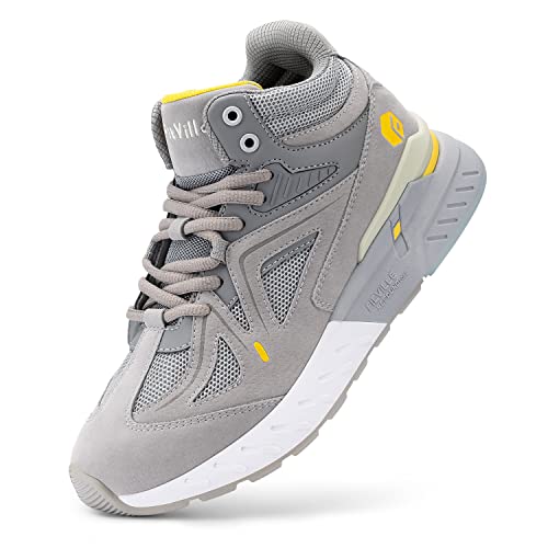 FitVille Wide Basketball Shoes for Men with Flat Feet Extra Wide High