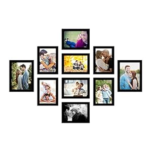 Art Street Photo Frame For Wall Set of 10 Black Picture Frames For Home Decoration, Wall Decor EcoSeries -Size -6×8,5×7…